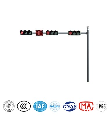 L型矩形横臂信号灯杆