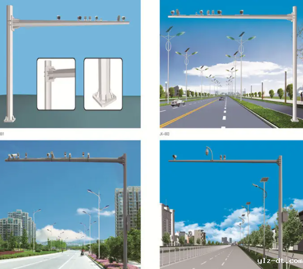 交通电子警察监控杆有哪些类型，如何识别？